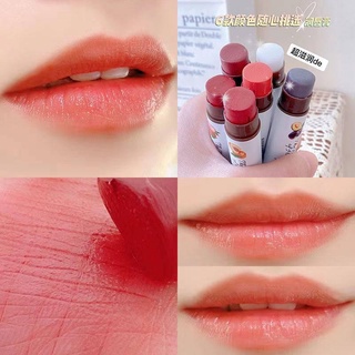 6 Color Fruit Lipbalm Long-lasting Moisturizing Lip Balm Nutritious Lip Gloss Temperature Color Change Lipstick Lip Care