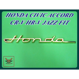 LOGO ADGE EMBLEM "GOLD" with for HONDA CIVIC ACCORD CR-V HR-V JAZZ FIT // โลโก้ ตัวอักษร สติ๊กเกอร์ติดรถ สีทอง