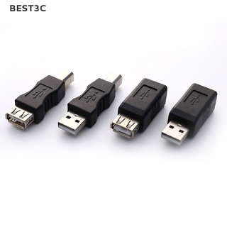 Best3c อะแดปเตอร์เชื่อมต่อเครื่องพิมพ์สแกนเนอร์ USB 2.0 type A ตัวเมีย เป็น type B ตัวผู้