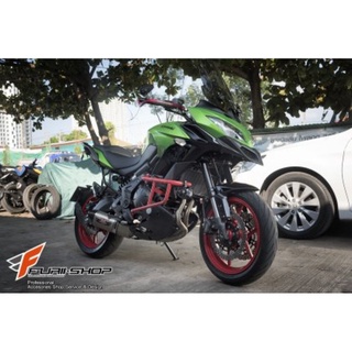 Crashbar Unique สีแดง สำหรับ Versys650 2015