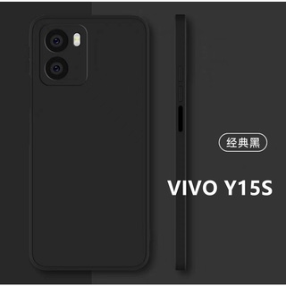 TPU CASE Vivo Y15S 2021 วีโว้ เคสซิลิโคน เคสนิ่ม สวยและบางมาก เคสสีดํา [ ส่งจากไทย ] VIVO Y15S