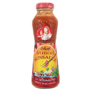 ซันซอส น้ำจิ้มสุกี้ สูตรพริกกะเหรี่ยง 380กรัม/Sun Sauce Sukiyaki Dried Chili Paste 380g