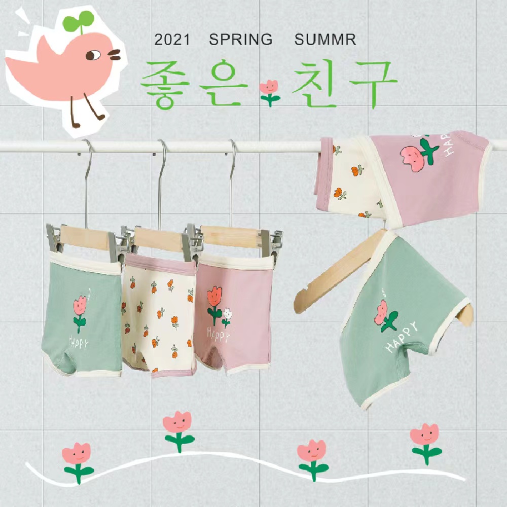 NANA💕พร้อมส่ง💕201กางเกงในเด็กหญิง เลือกลายเองได้เลย เเพค3ตัว ลวดลายน่ารัก ผ้าฝ้าย100% กางเกงในเด็กผญน่ารับๆ(2-16ปี)
