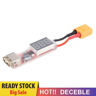 Deceble บอร์ดอะแดปเตอร์แปลงแบตเตอรี่ลิเธียม 2S-6S Lipo XT60 เป็นที่ชาร์จ USB