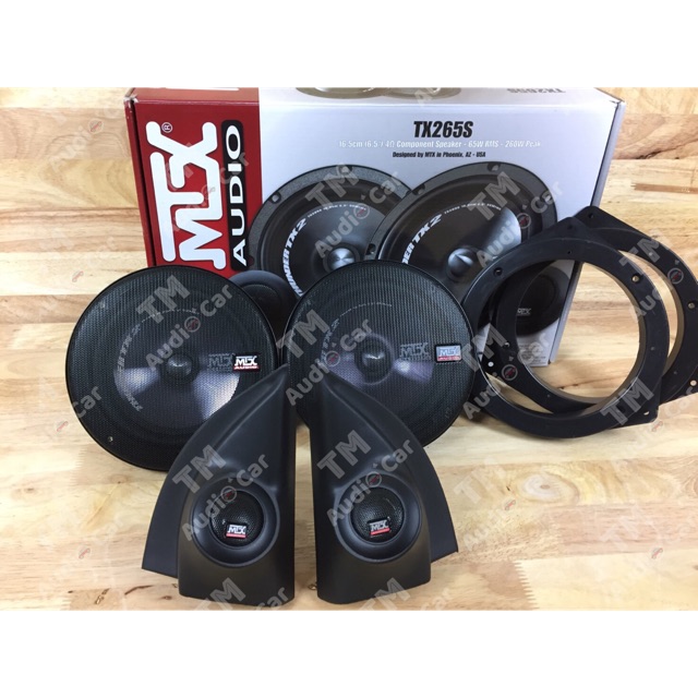 หูช้างตรงรุ่น TOYOTA VIOS 2008-2012 + ลำโพงแยกชิ้น 6.5” MTX-TX265S + ฐานรองลำโพงตรงรุ่น จำนวน 1คู่