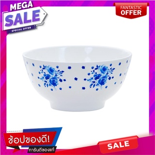 ชามเมลามีนสูง 6" SUPERWARE BLUE FLORAL อุปกรณ์ใส่อาหาร MELAMINE BOWL 6" SUPERWARE BLUE FLORAL