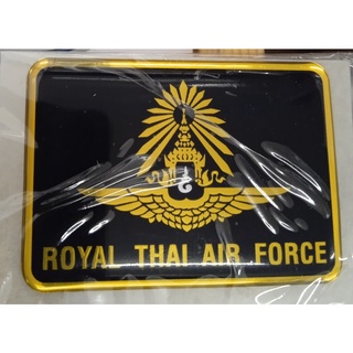 สติกเกอร์กองทัพอากาศ ROYAL THAI AIR FORCE แบบนูนแบบยางพลาสติกเคลือบเงา ป้องกันน้ำ