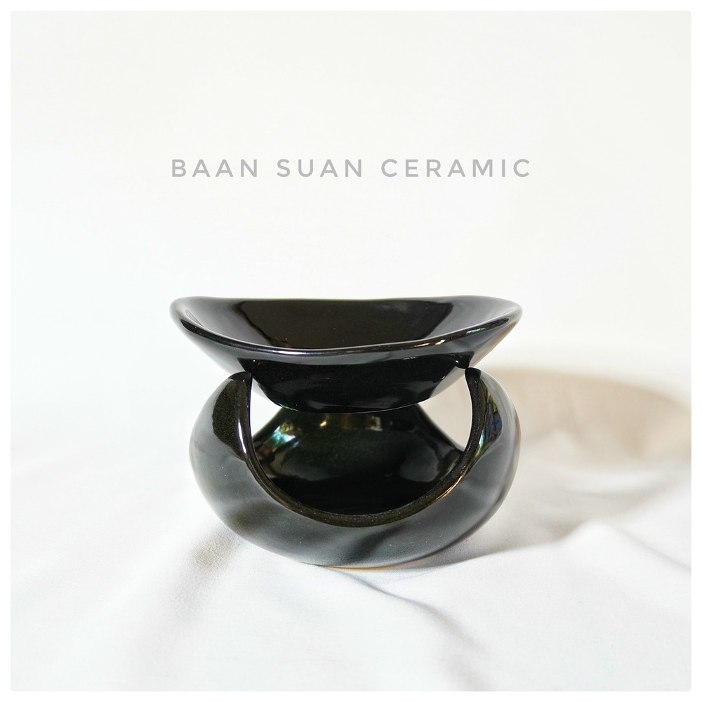 BAANSUAN CERAMIC เตาน้ำมันหอมระเหย วัสดุเซรามิก แยกชิ้นได้ ขนาด 12.5×9 cm. มี7สี ราคา ถูกที่สุด ดีลบีเคเค แกลเลอรีภาพที่ 8