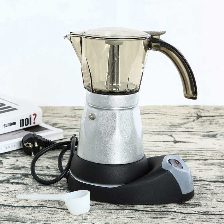 เครื่องทำกาแฟ มอคค่าพอทไฟฟ้า หม้อต้มชากาแฟ Electric Moka Pot
