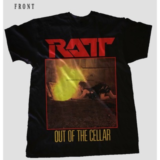 ผ้าฝ้ายคอกลมเสื้อยืด แขนสั้น พิมพ์ลาย Rattout Of The Cellarheavy Metal Band ไซซ์ S ถึง 7Xlfrom S-4XL