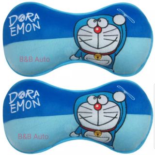 หมอนรองคอในรถยนต์#ลายDoraemon G (1คู่)