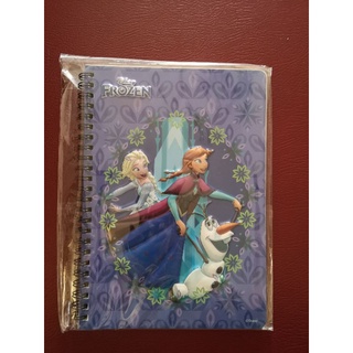 สมุดริมลวด​3D​ ปกนูน​ ลาย​ frozen A5