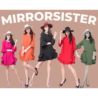 Mirrorsister’s Rabuy Pleated Dress เดรสสั้นชายระบาย