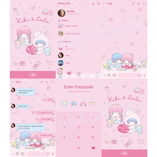 Theme Line  Little Twin Stars ( ธีมไลน์ ลิตเติ้ลทวินสตาร์ ) Sanrio ลิขสิทธิ์แท้