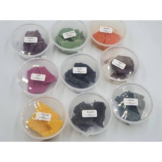 พร้อมส่ง สีทำเทียน แบบเกล็ด สำหรับทำเทียนหอม ไขถั่วเหลือง ไขข้าว ไขปาล์ม ไขวมะพร้าว สีชัด 10 g.