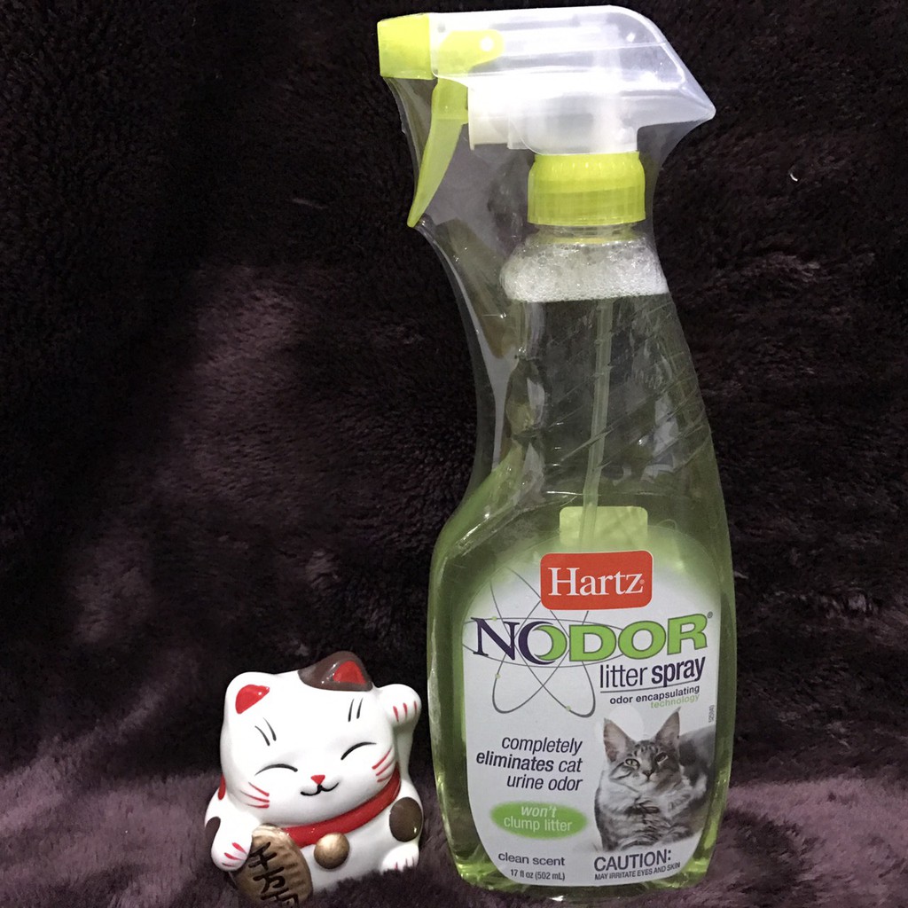 Hartz Nodor Litter Spray Completely Eliminates Cat Urine Odor Clean Scent สเปรย์ดับกลิ่น