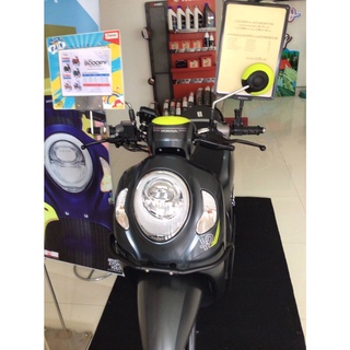 กันชนขอบบังลมหน้า สีดำด้าน ยี่ห้อ H2C สำหรับ HONDA SCOOPY-i …