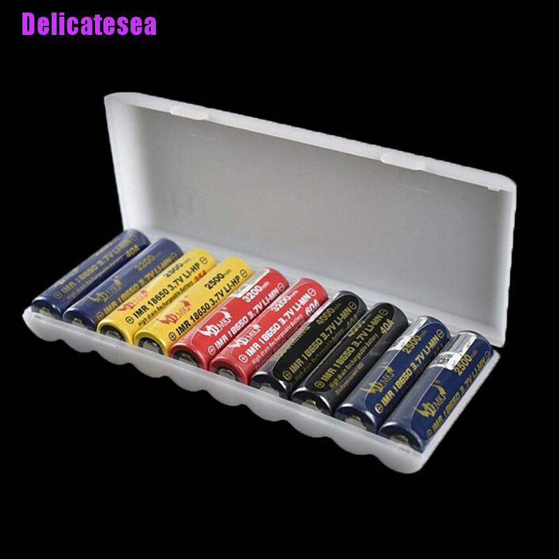 Delicatesea> กล่องเคสพลาสติก สําหรับแบตเตอรี่ 10 ชิ้น