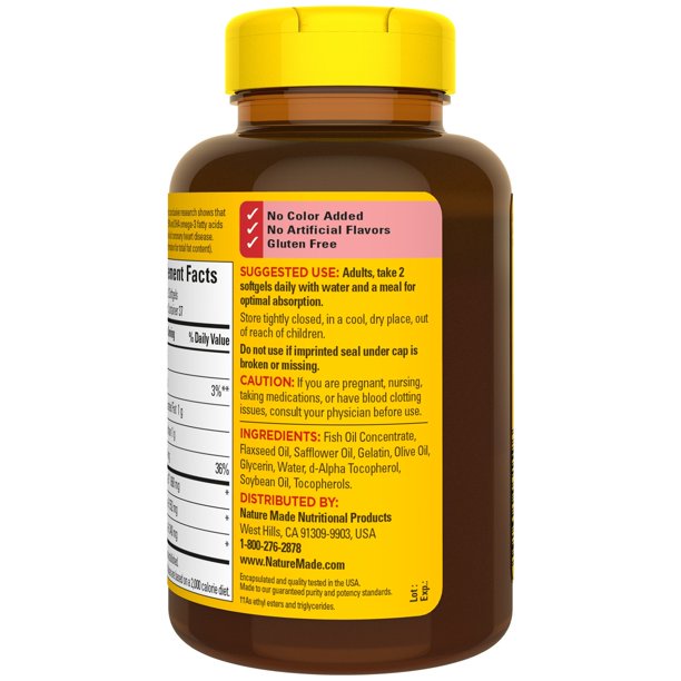 โอเมก้า Nature Made Triple Omega 369 บำรุงสมอง บำรุงหัวใจ บำรุงสายตา