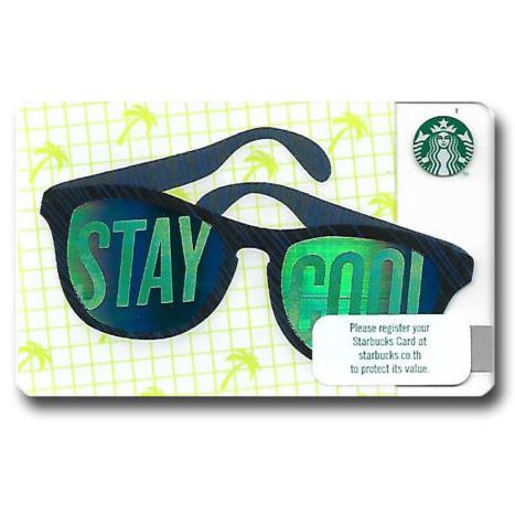 Starbucks Card Stay Cool Glasses 2018 Pin Intact No Value