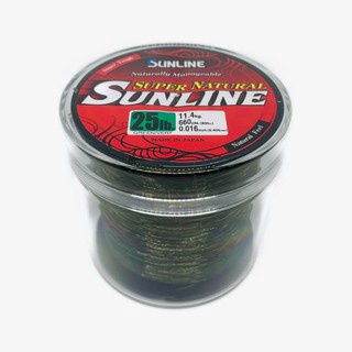 สายเอ็นตกปลา SUNLINE รุ่น Super Natural (สีเขียวขี้ม้า) ยาว 600 เมตร Monofilament Fishing Line