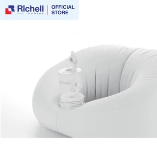 Richell ริเชล (ริชเชล/รีเชล) Soft Baby Sofa เก้าอี้ปั้มลมโซฟา แบบผ้ากำมะหยี่ พกพาสะดวก เก้าอี้ฝึกนั่ง หัดนั่งทรงตัว