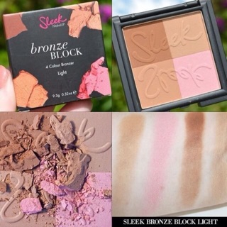 Sleek Makeup Bronze Block 4 Colour Bronzer #Light