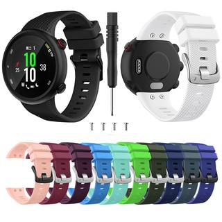 สายนาฬิกาข้อมือ ซิลิโคน สำหรับ Garmin Forerunner 45