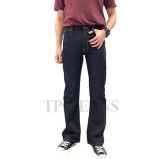 Bootcut DarkBlue Denim กางเกงยีนส์ขาม้าชาย ทรงสวย งานตัดเย็บอย่างดี ป้ายหนังแท้ Size 28-38