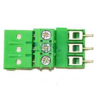 ขั้วต่อ เทอร์มินัลบล็อก 3 Pin Screw Green PCB Terminal Block