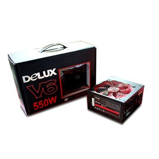 Delux Power Supply (อุปกรณ์จ่ายไฟ) รุ่น V6 550W (มีกล่อง+สาย Power)