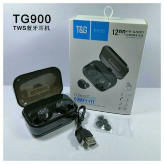 หูฟังบลูทูธ  หูฟังไร้สาย TG900 TWS earphone 1200mah หูฟังบลูทูธ Bluetooth5.0 wireless