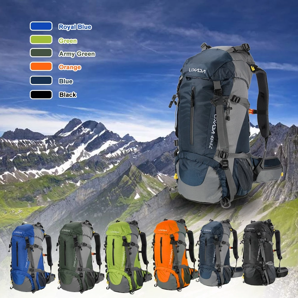 TREKKING Original Lixada กระเป๋าเป้สะพายหลังกันน้ําความจุ 50 ลิตร