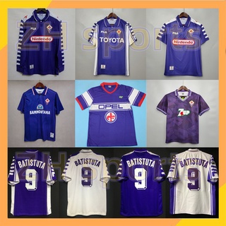 เสื้อกีฬาแขนสั้น ลายทีมชาติฟุตบอล Fiorentina 84 85 91 92 93 95 96 98 99 00 ชุดเหย้า BATISTUTA 9