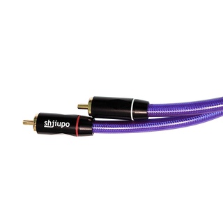 Shjiupo SH10 สายเคเบิลโคแอ็กเชียลดิจิทัล 65G 75 โอห์ม DAC RCA ล็อคในตัว 1 คู่