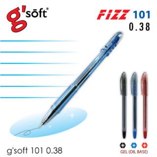 ปากกา GSOFT FIZZ 101 หัว0.38(12แท่ง) (สินค้าพร้อมส่ง)