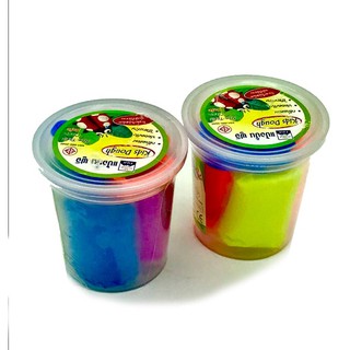 FUJIแป้งโดว์ฟูจิ 150 กรัม 3 สี พร้อมแม่พิมพ์  2 กระปุก/แพ็ค (Fuji Kids Dough)