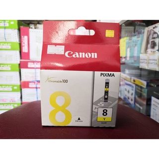 [ลดล้างสต็อกจ้า!!!] ตลับหมึกแท้ CANON CLI-8Y สีเหลือง