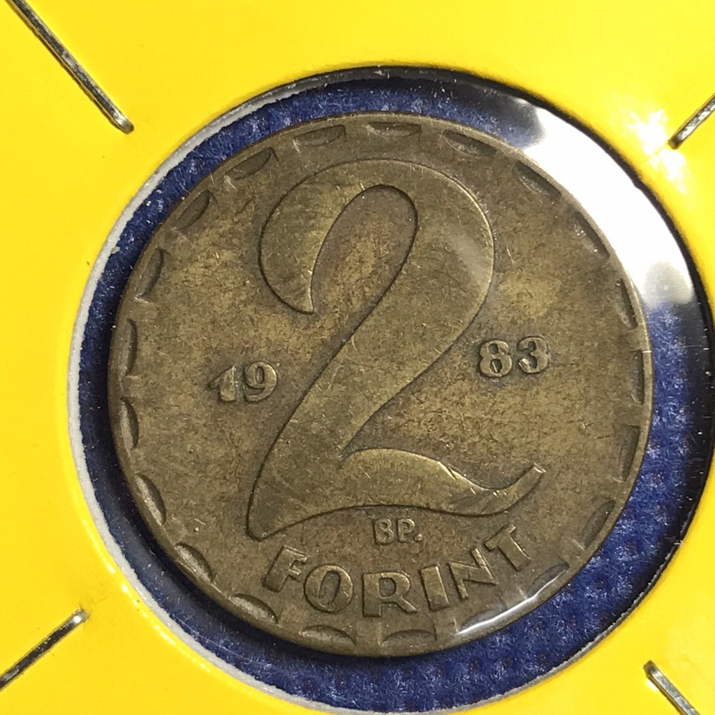 เหรียญเก่า#14284 ปี1983 ฮังการี 2 FORINT เหรียญต่างประเทศ เหรียญแท้ เหรียญหายาก น่าสะสม