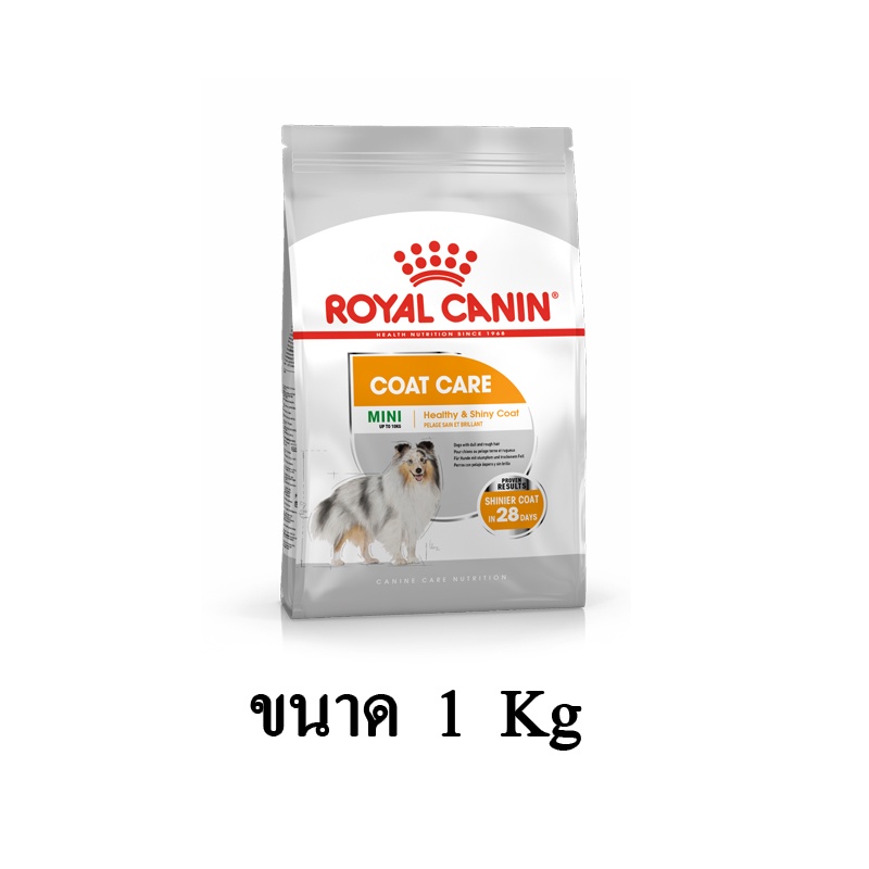 Royal Canin Coat Care อาหารสุนัขแบบเม็ด สูตร บำรุงขน ขนาด 1 KG.