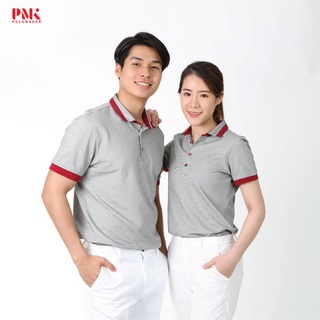 เสื้อโปโล เกรดพรีเมี่ยม COZY สีดำทอง ขลิบแดง CZ003 – PMK Polomaker