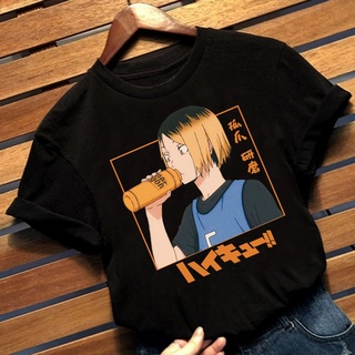 ญี่ปุ่น Haikyuu อะนิเมะผู้หญิงเสื้อยืดท็อปส์ซู Tees Kenma Kozume เสื้อยืดเฟมคอสเพลย์แขนสั้นเสื้ P/+