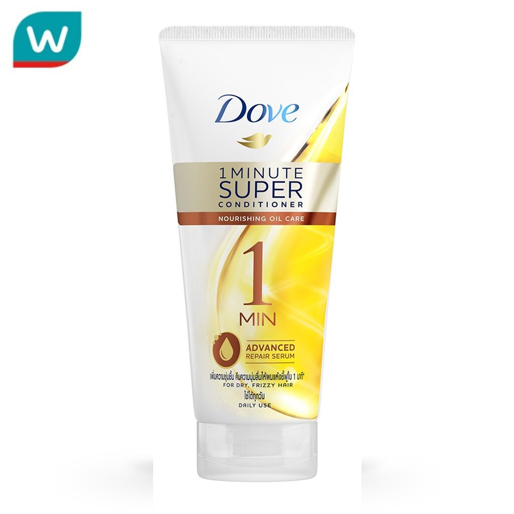 Dove โดฟ 1 มินิท ซุปเปอร์ คอนดิชันเนอร์ นอริชชิ่ง ออยล์ แคร์ 300 มล.