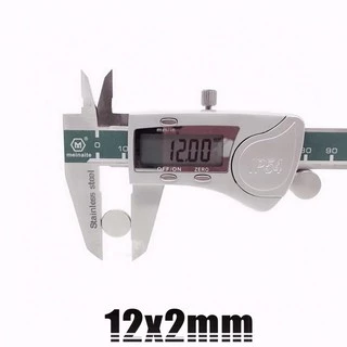 1ชิ้น แม่เหล็กนีโอไดเมียม 12x2มิล Magnet Neodymium 12x2mm แม่เหล็กแรงสูง 12*2mm แม่เหล็ก กลมแบน 12*2มิล