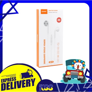 หูฟัง หูฟังมือถือ หูฟังโทรศัพท์ D-Power SMT-P6 Small Talk Super bass earphone Jack 3.5mm. คุยโทรศัพท์ได้