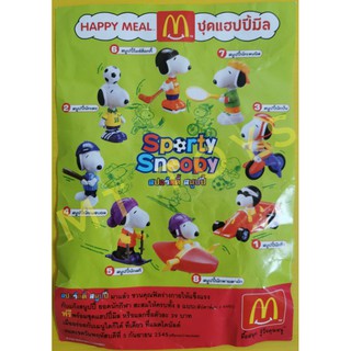 ของเล่นแม็คโดนัลด์ชุด Snoopy Sporty ปี 2003 (อ่านรายละเอียดกาอนนะครับ)