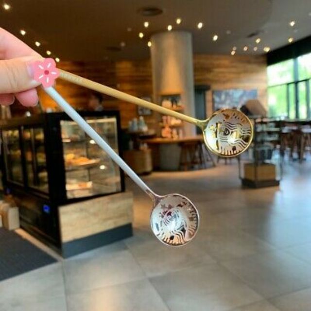 Exclusive ช้อนstainless Starbucks ฟินกับเครื่องดื่มแก้วโปรด