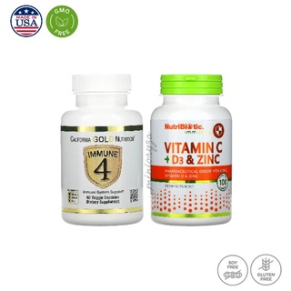 🔥SALE🔥พร้อมส่ง💚เสริมระบบภูมิคุ้มกัน Vitamin C, D3, Zn, Se - California Gold Nutrition - NutriBiotic