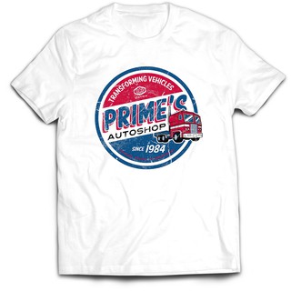 เสื้อยืดแขนสั้นลําลอง ผ้าฝ้าย 100% พิมพ์ลายกราฟฟิค Transformer Prime Vehicle สไตล์วินเทจ พรีเมี่ยม