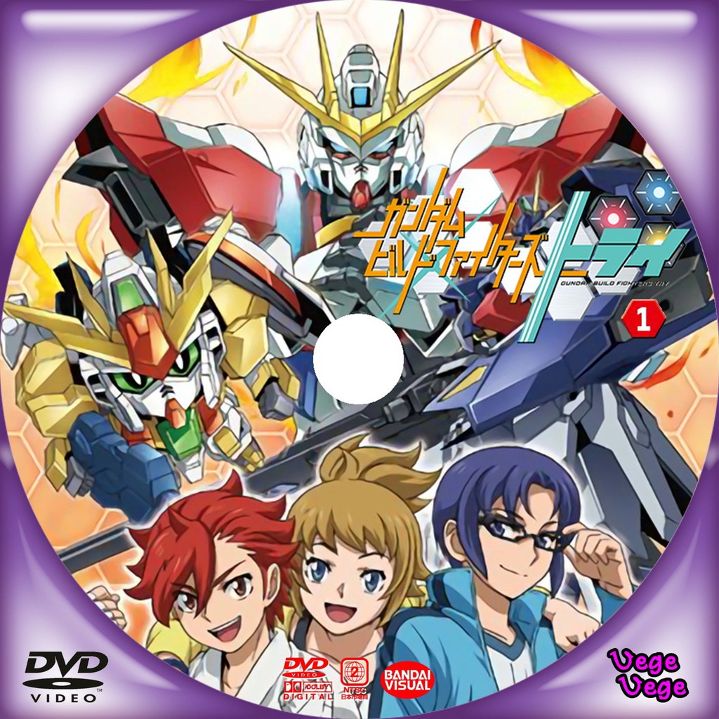 การ์ตูน Gundam Build Fighters Try กันดั้มบิลด์ไฟท์เตอร์ไทร์ (พากษ์ไทย/ซับไทย) 9 แผ่น
